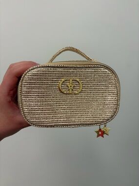 Christian Dior Gold Glitter Mini Top-Handle Bag